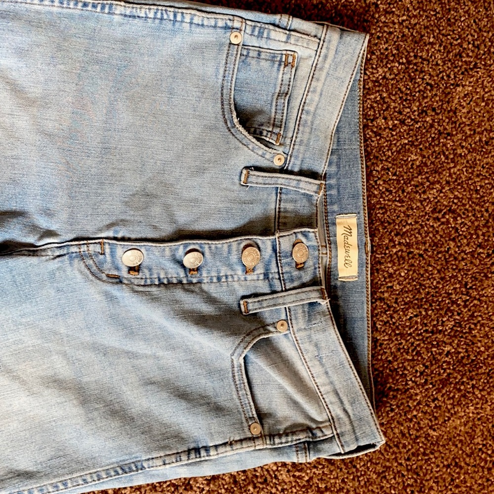 Madewell SZ 27 10’ high rise button fly jeans